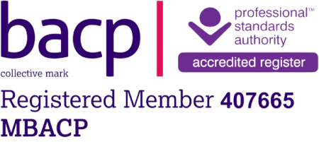 Accredited counsellor membership badge BACP