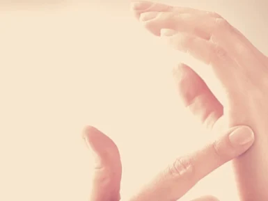 Hands demonstrating EFT tapping for anxiety and overwhelm